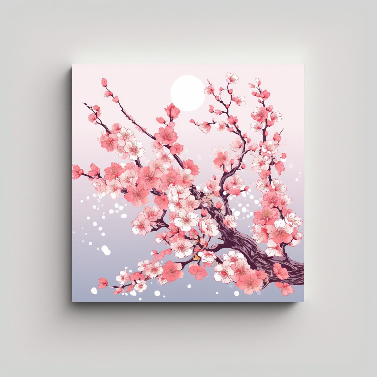 GENERICO - Mural Vintage En Lienzo Con Imagen Vectorial De 90x90 Cm