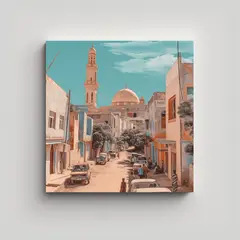 GENERICO - Pinturas Decorativas Detallando La Arquitectura 80x80 Cm