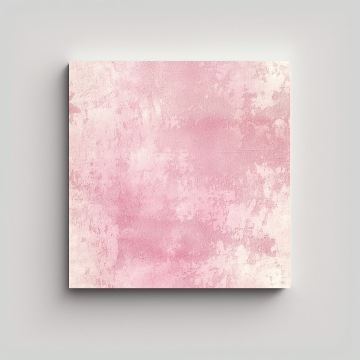 GENERICO - Pintura Abstracta Rosa Sobre Papel Hecho A Mano 80x80 Cm