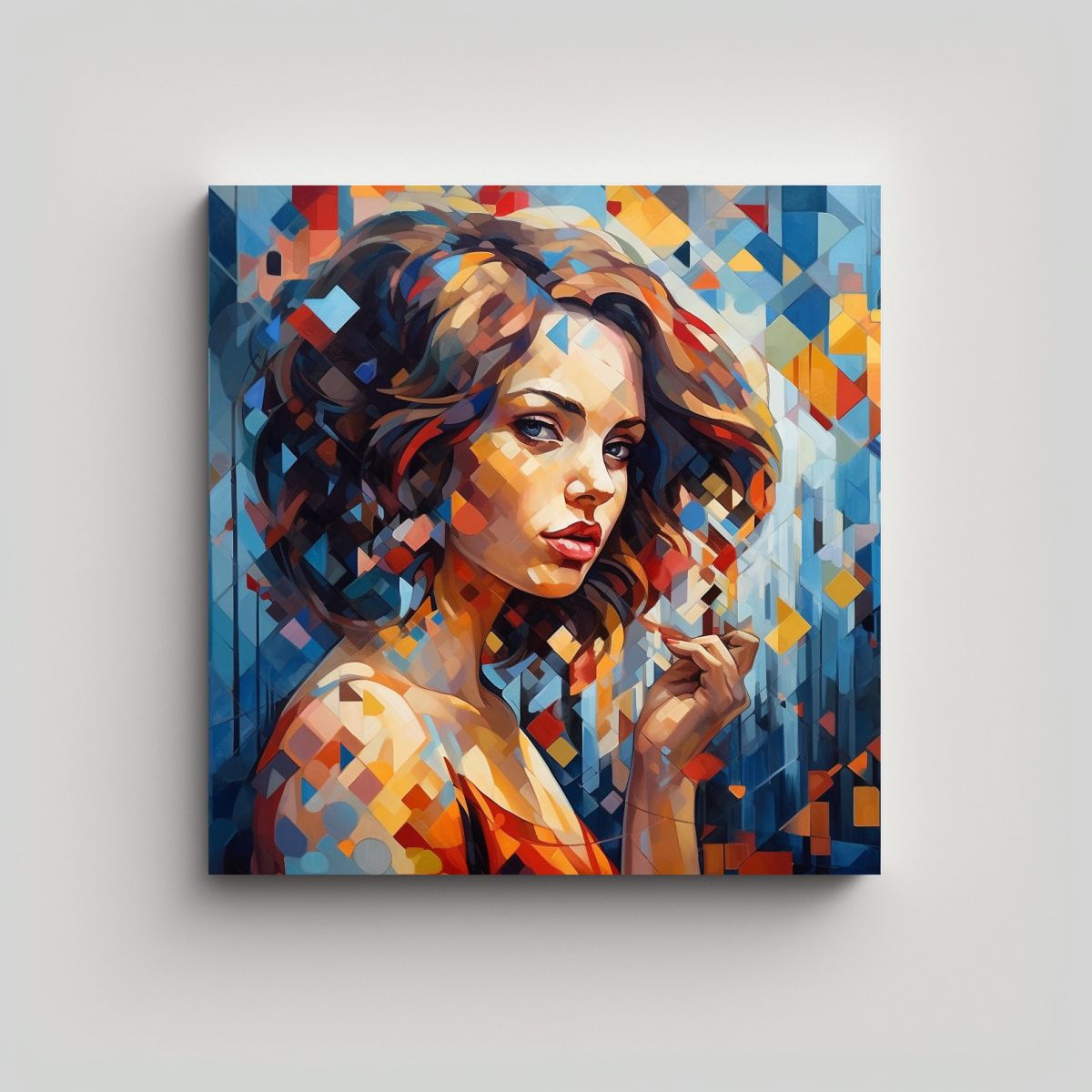 GENERICO - Cuadro Moderno Originalidad Descubriendo Realismo 80x80 Cm