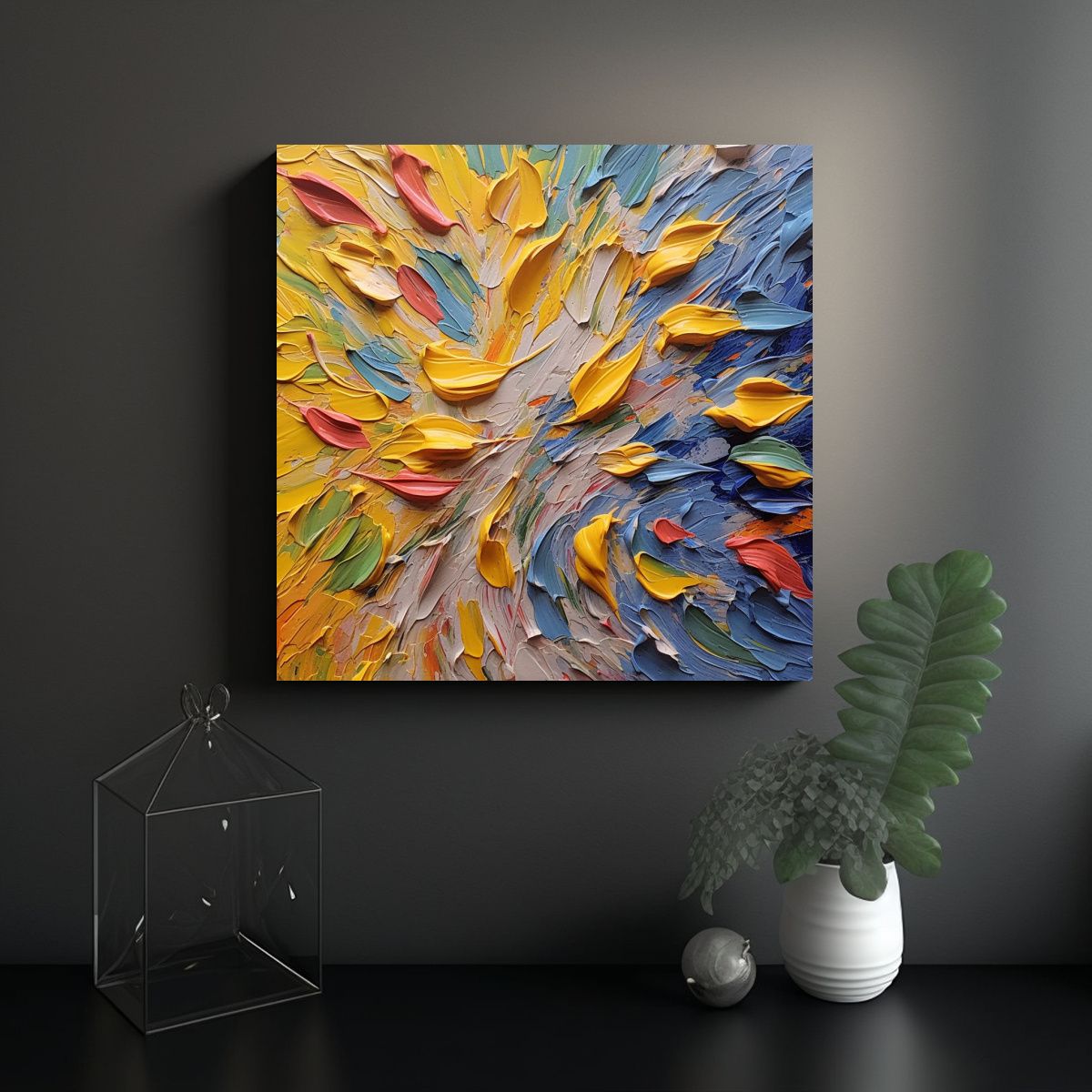 GENERICO - Pinturas Decorativas De Estilo Económico Con 70x70 Cm