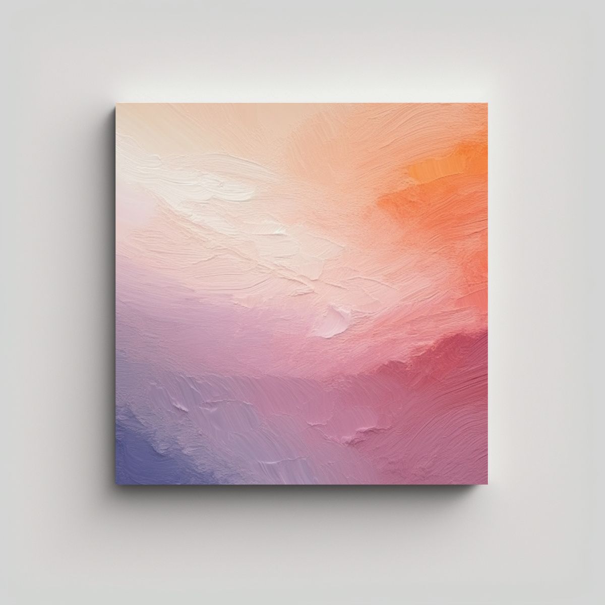 GENERICO - Pintura Al óleo Moderna En Lienzo Con Diseño De 70x70 Cm