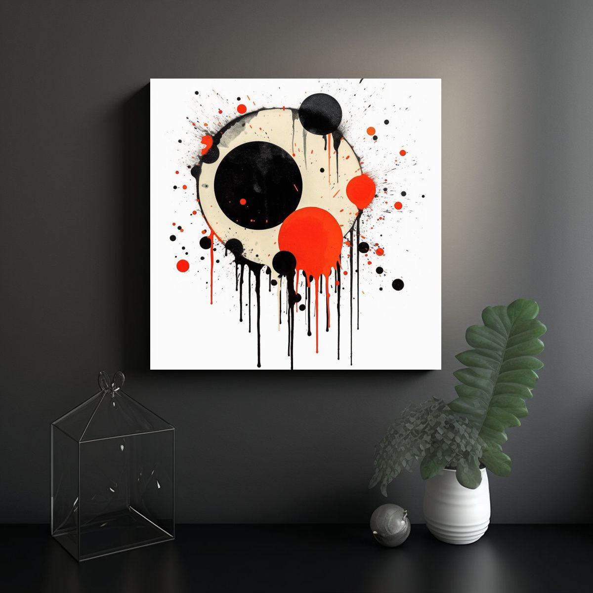 GENERICO - Decoración Inspiradora De Cuadro De Canva Con 90x90 Cm