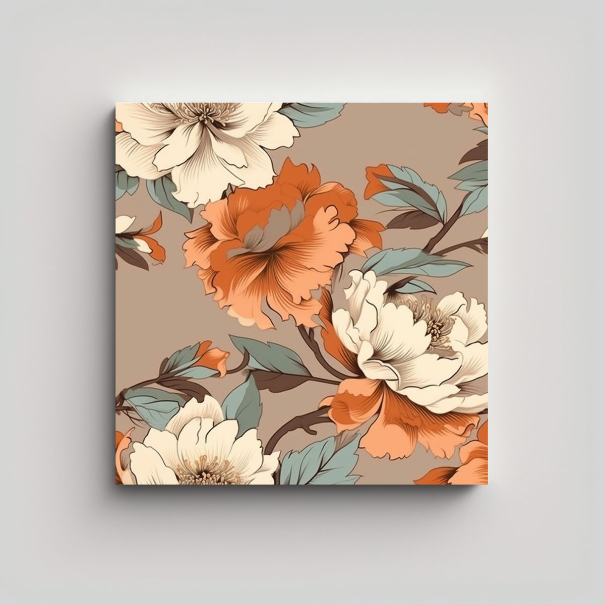 GENERICO - Lienzo Moderno De Estilo Japonés Avantgarde Con 90x90 Cm