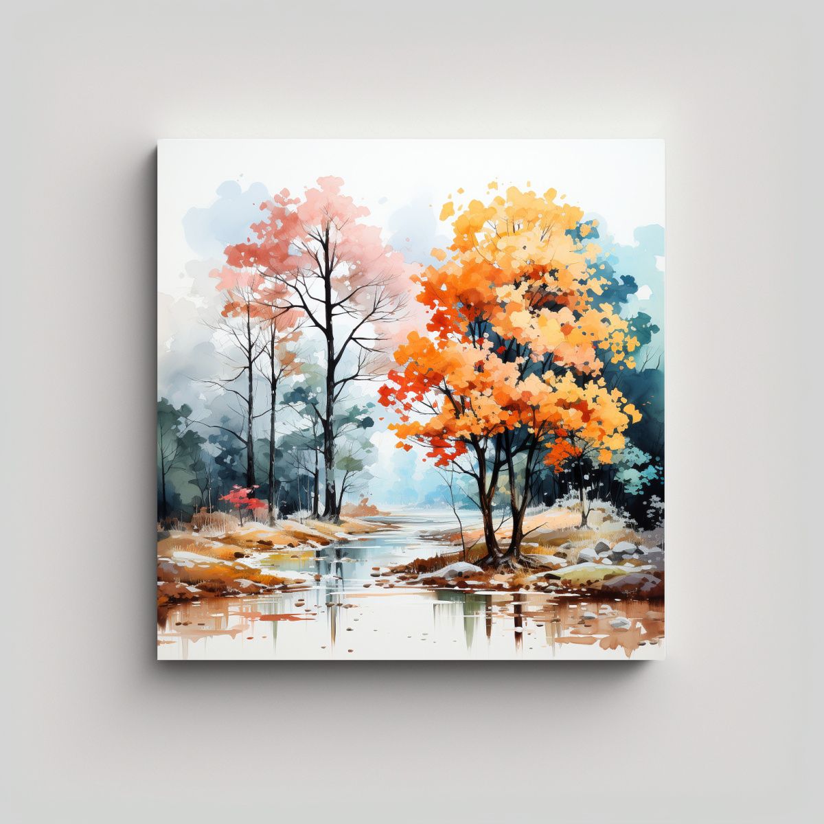 GENERICO - Pintura Decorativa Lienzo Expresion Armonía De 90x90 Cm