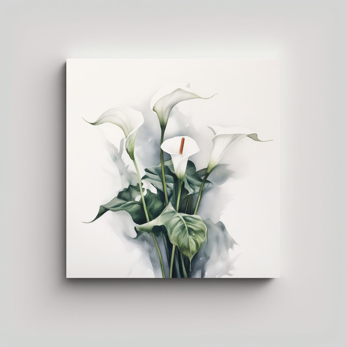 GENERICO - Inspiración Moderna Cuadro Decorativo De Calla 70x70 Cm