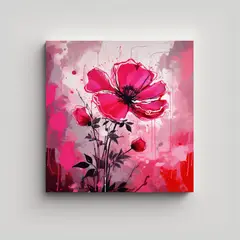 GENERICO - Pintura Decorativa Minimalista En Bastidor Con 70x70 Cm.