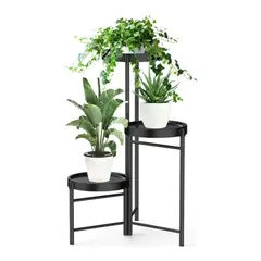 ATURE - Set Organizador 3 Pedestal Porta Macetero Desmontable Metal