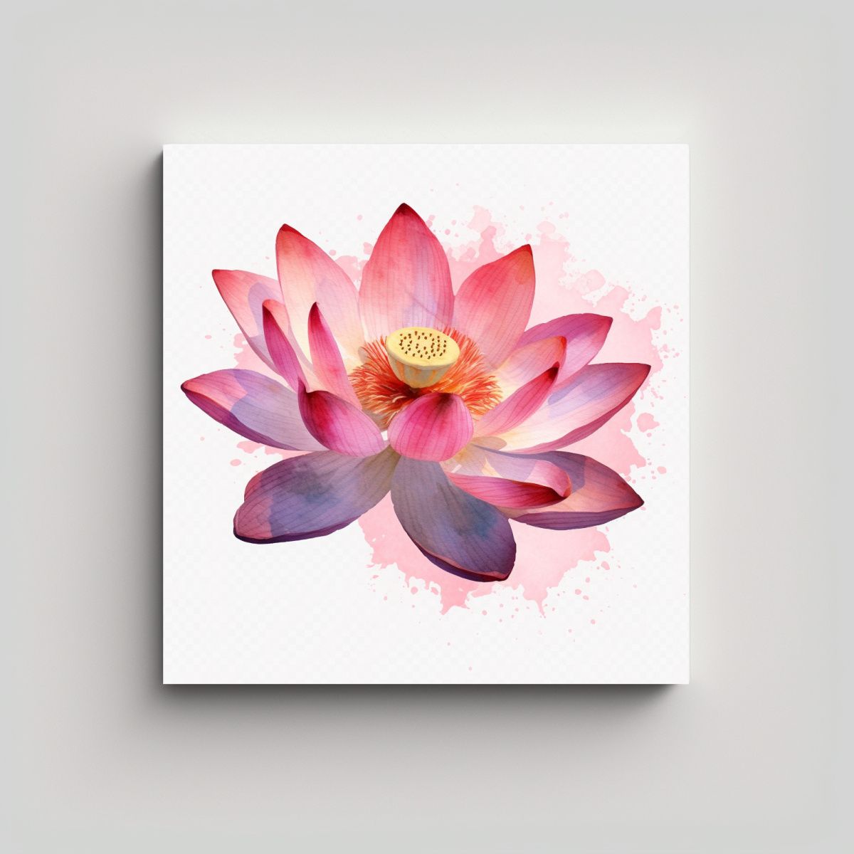 GENERICO - Lienzo Armonía Cromática Con Pincelada Japonesa 70x70 Cm