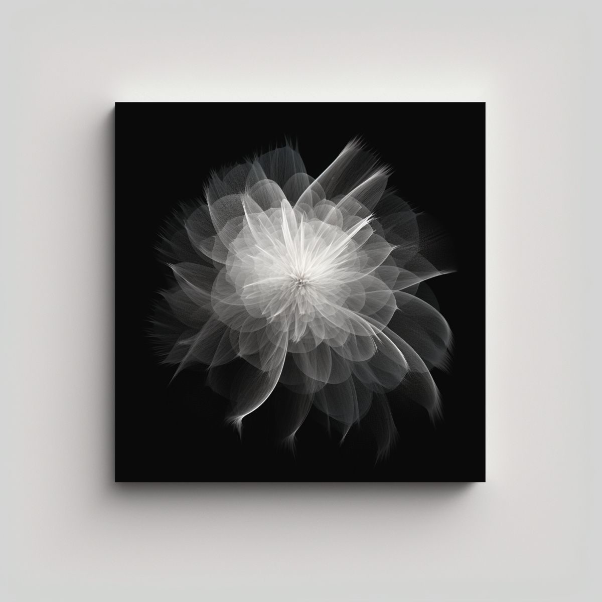 GENERICO - Cuadro Moderno Tela Alta Calidad Elegante Flor 80x80 Cm