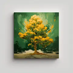 GENERICO - Pintura Decorativa Cuadro Colores Equilibrio De 80x80 Cm
