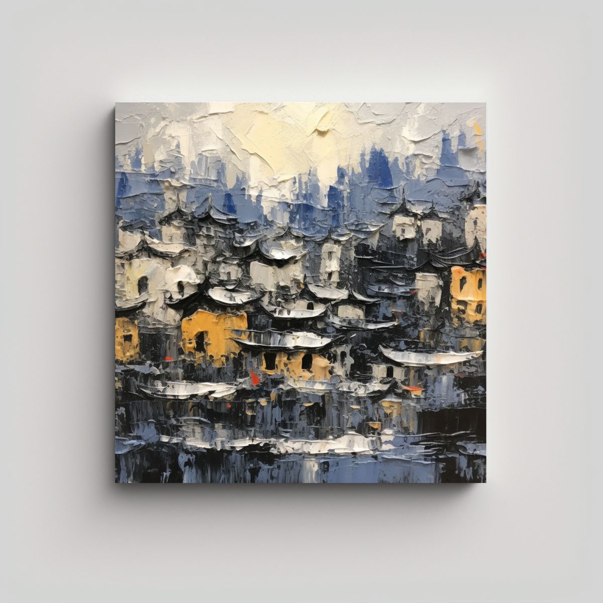 GENERICO - Pintura Estilo Galería Liéñez Chang Li 70x70 Cm