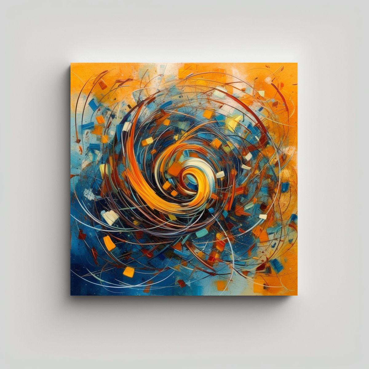 GENERICO - Cuadro Moderno Temática Abstracta De Fibici 90x90 Cm