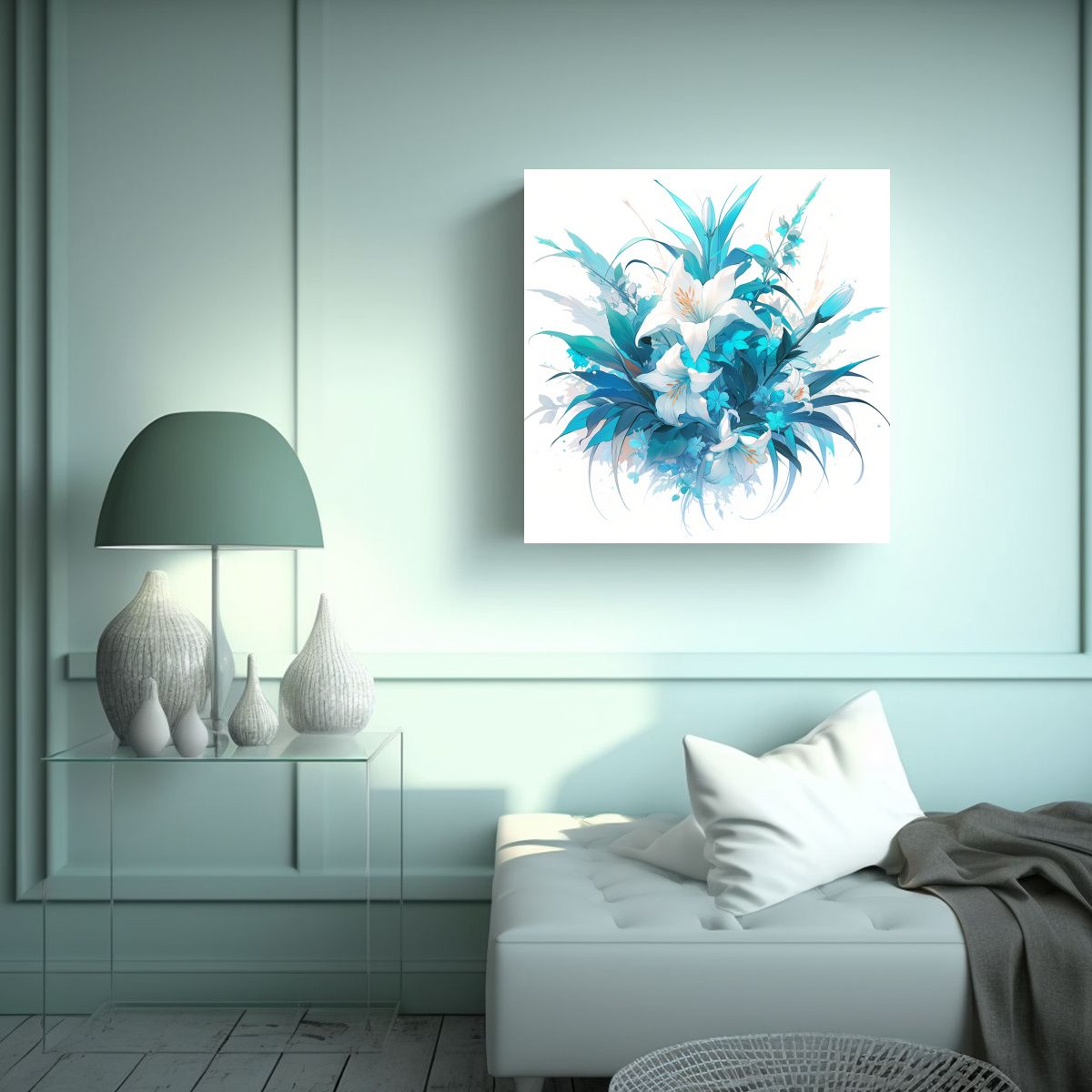 GENERICO - Pinturas Decorativas De Finas Líneas Y Colores 90x90 Cm