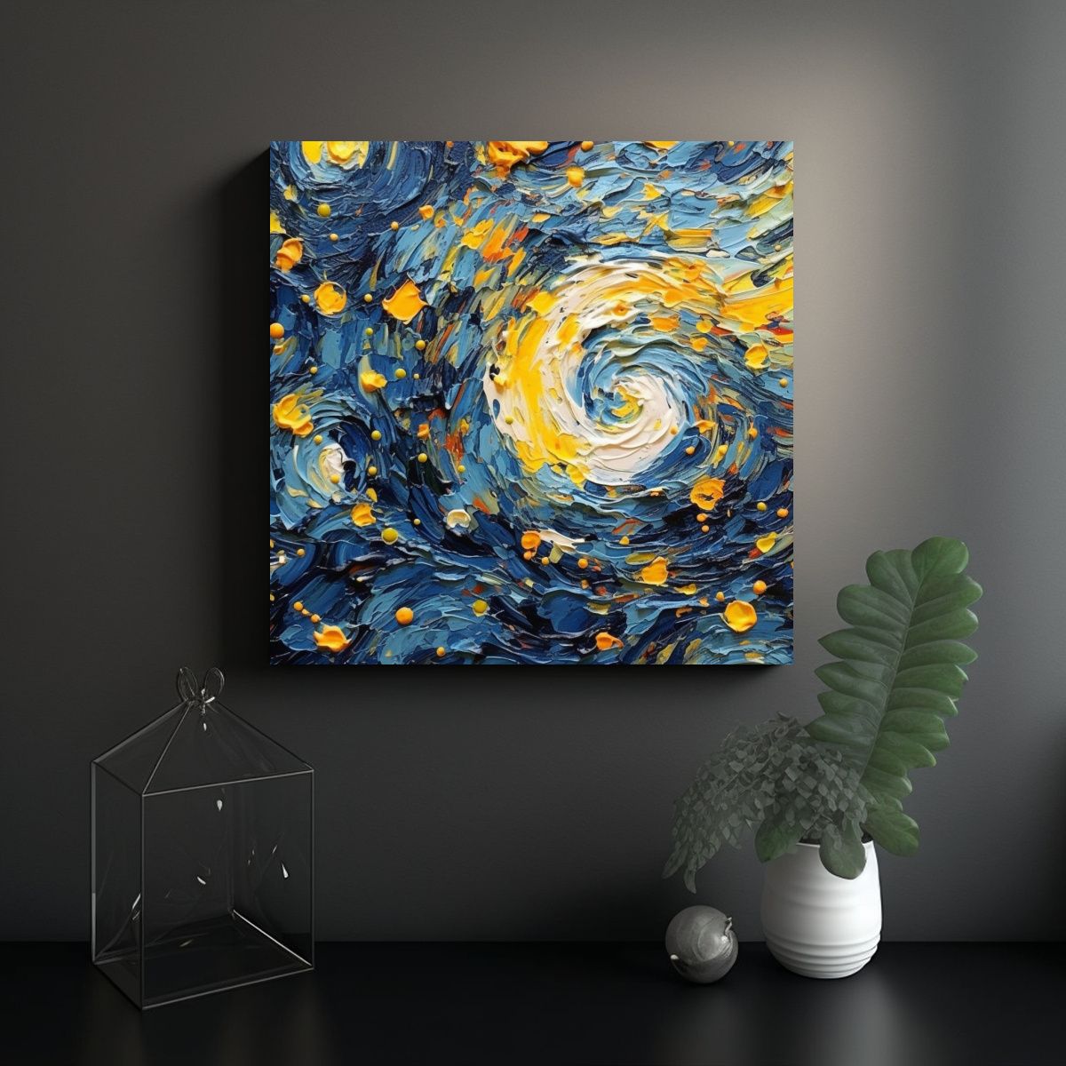 GENERICO - Pintura Estilo Galería Cuadro Fantástico De 70x70 Cm