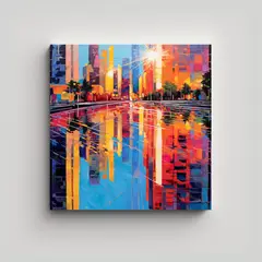 GENERICO - Pinturas Decorativas De Lienzo Vanguardia Unico 70x70 Cm