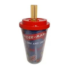 DISNEY - Botella Doble Pared 500ml Bombilla Disney- Spider-Man