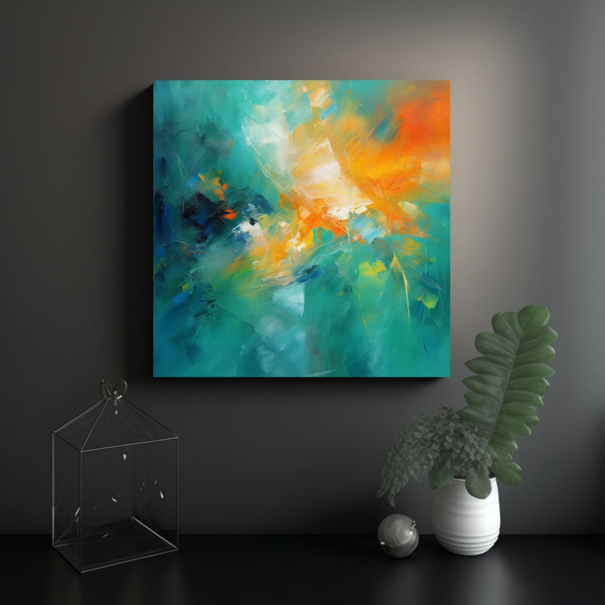 GENERICO - Pinturas Decorativas De Sentimientos Verdaderos Y 90x90 Cm.