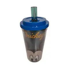 DISNEY - Botella Doble Pared 500ml Bombilla Disney- Mickey