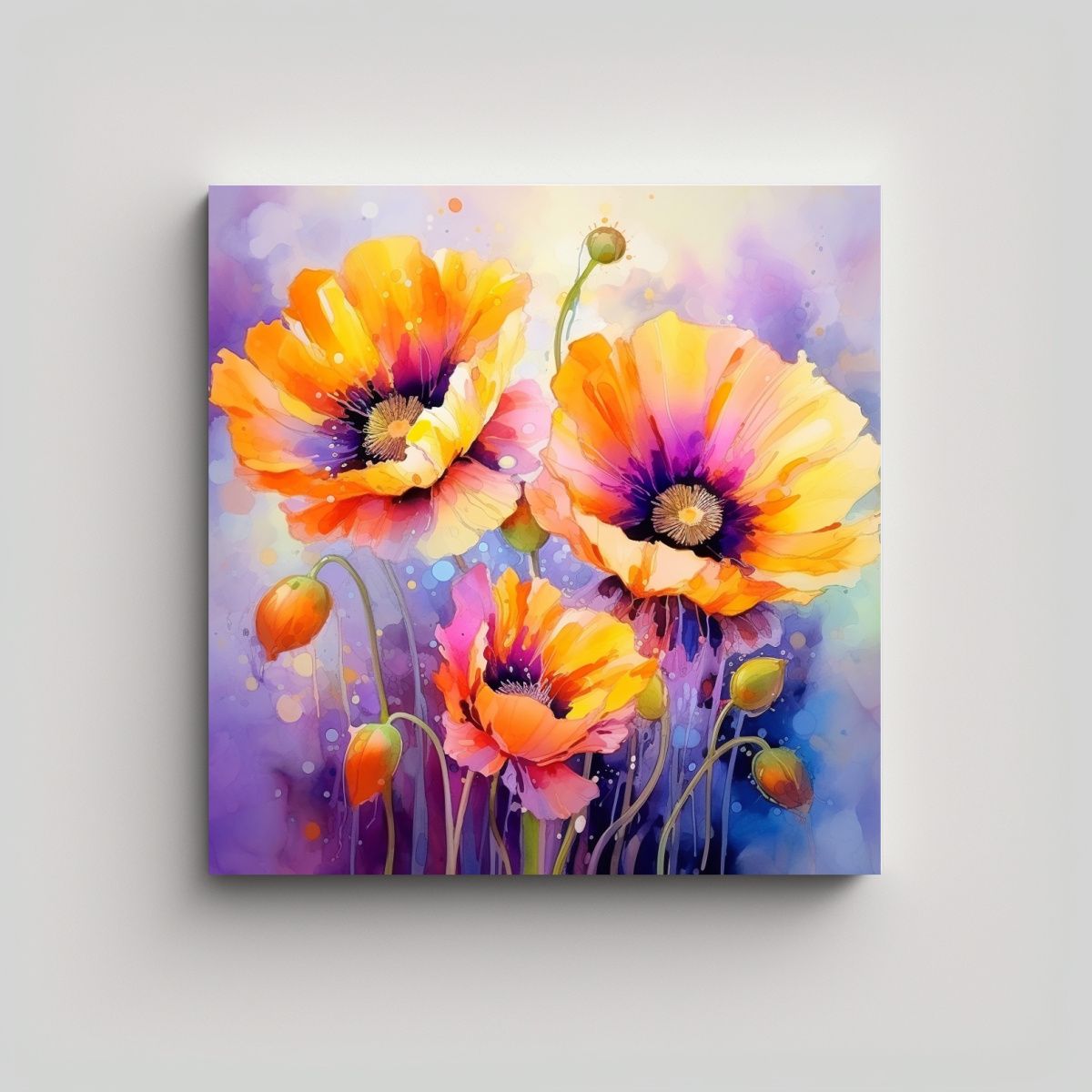 GENERICO - Cuadro Vintage Abstracto Equilibrio Visual A 90x90 Cm.