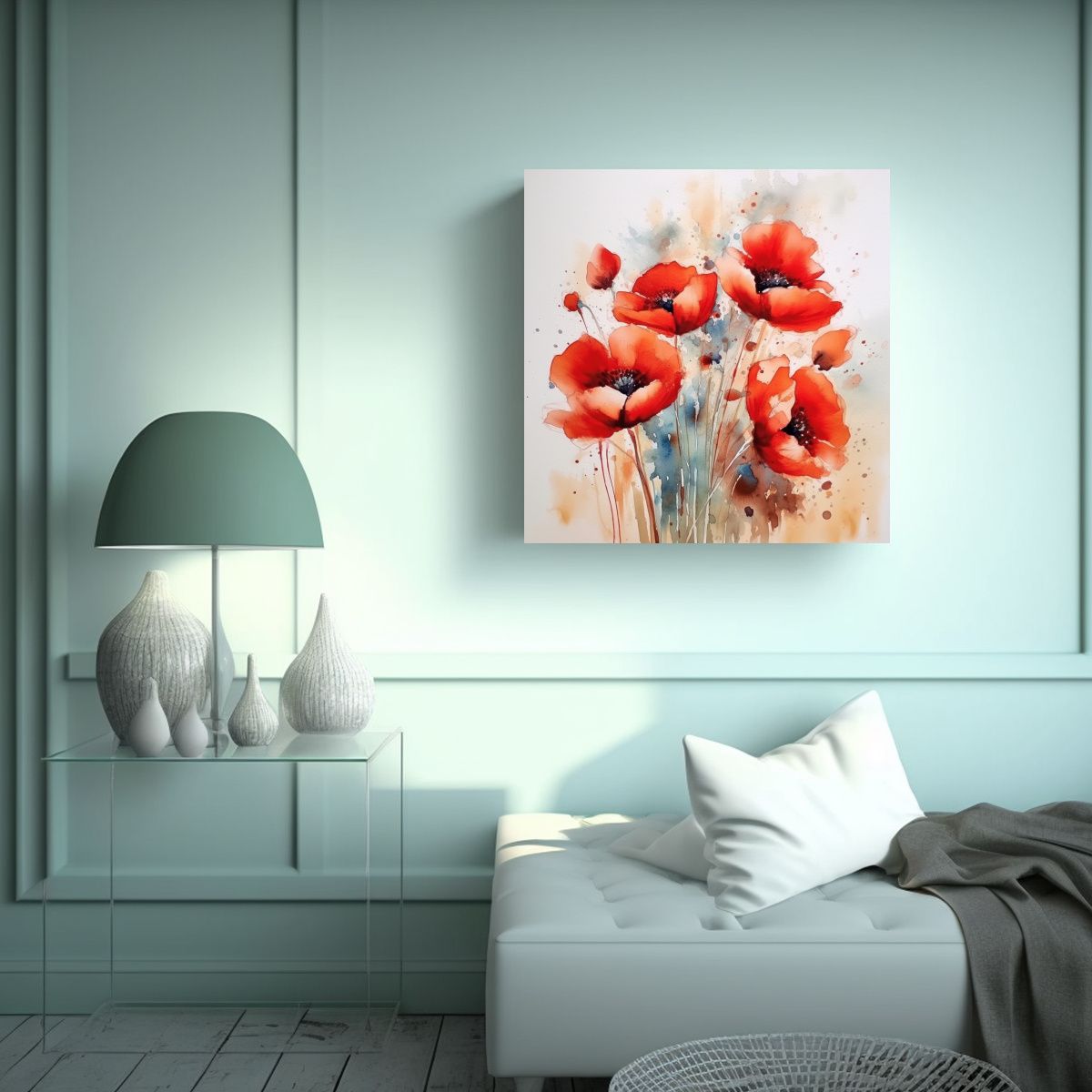 GENERICO - Cuadros Decorativos Canva Galería Juvenil De 90x90 Cm