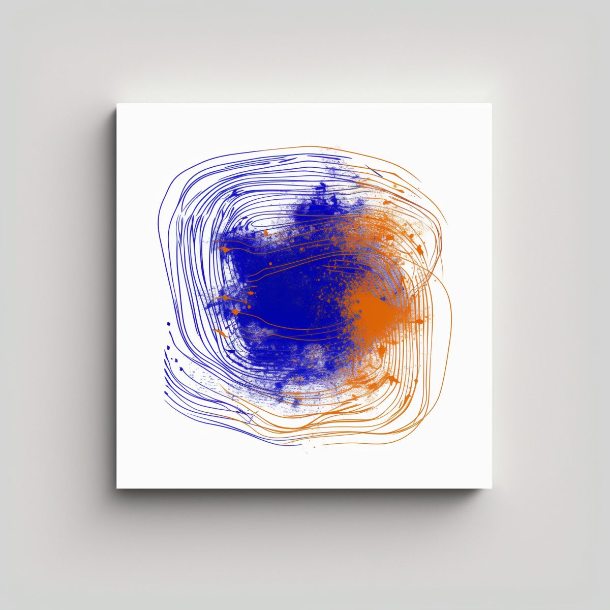 GENERICO - Pintura Abstracta Combinación Fox Para 70x70 Cm