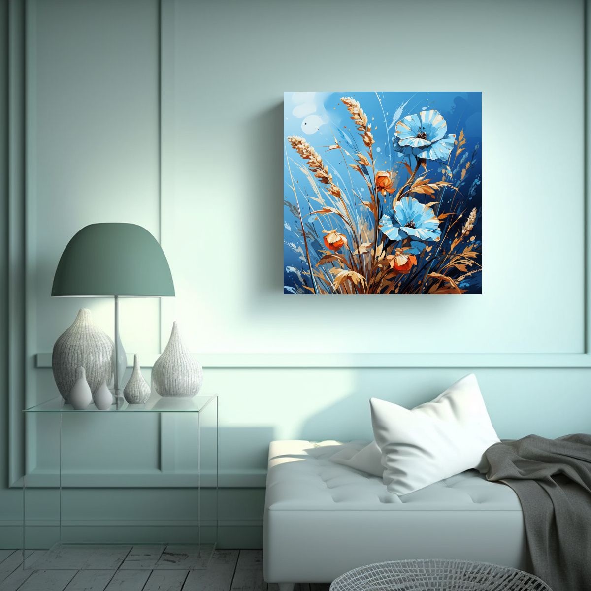 GENERICO - Pintura En Lienzo De Fotografía Calma De Granos 80x80 Cm