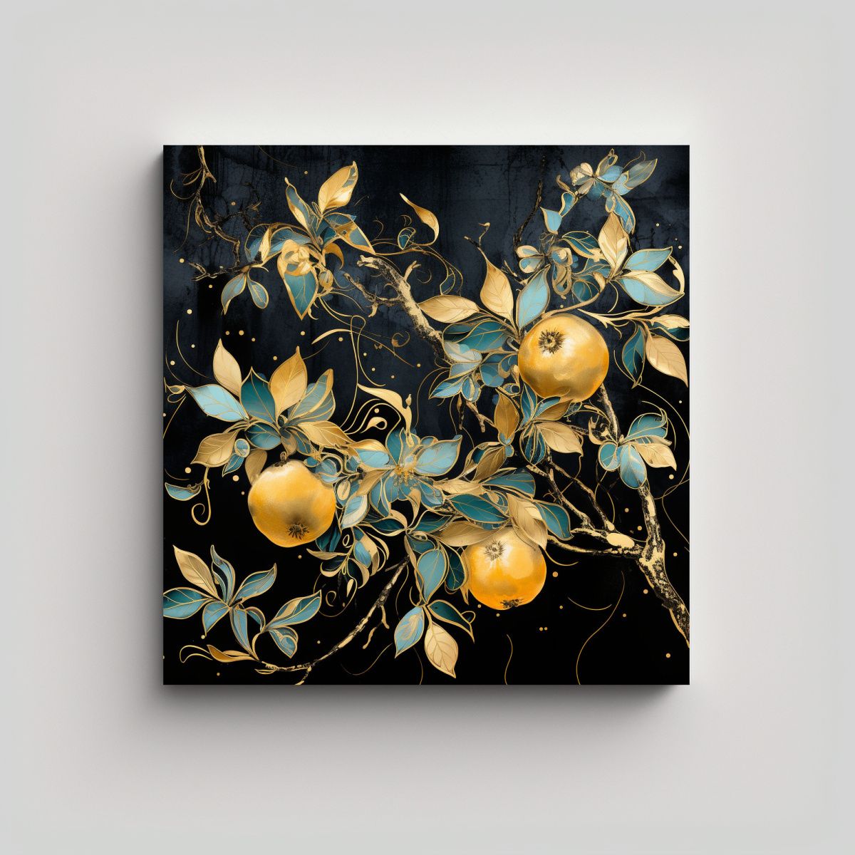 GENERICO - Pintura Decorativa De árboles Frutales En 70x70 Cm