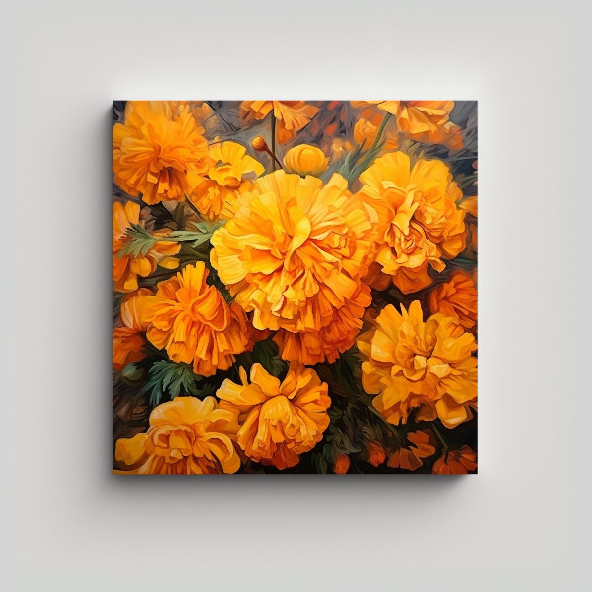 GENERICO - Cuadro Fotografía Clásico Con Hierbas De 70x70 Cm.