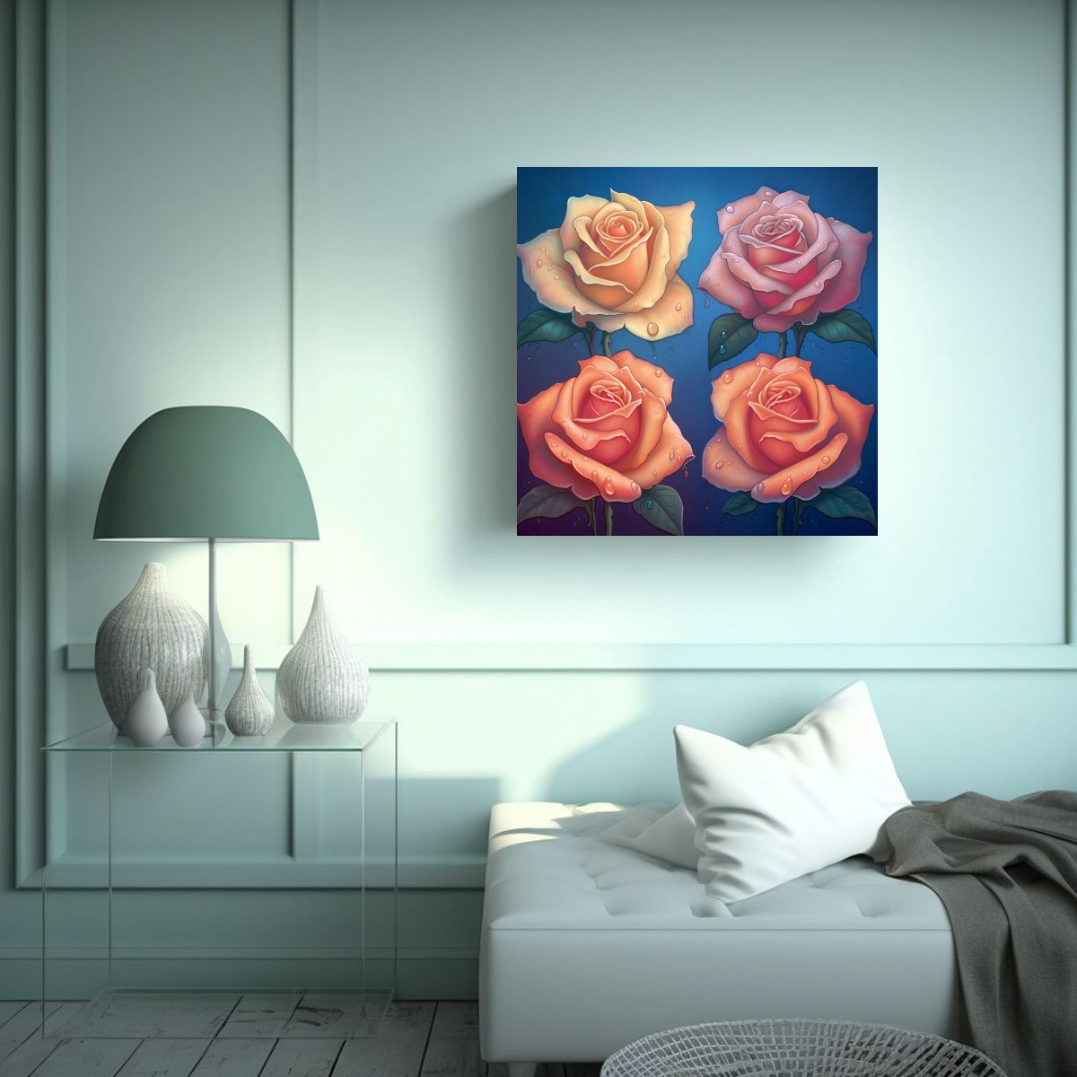 GENERICO - Decoración Única Arte De Pared Exclusivo Para 90x90 Cm.