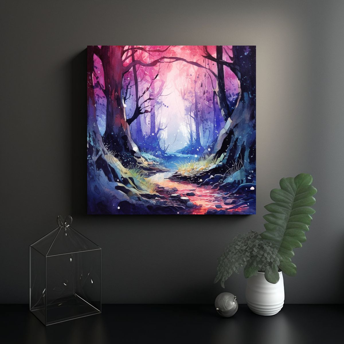 GENERICO - Pinturas Decorativas De Estilo Acuarela Vibrante 90x90 Cm