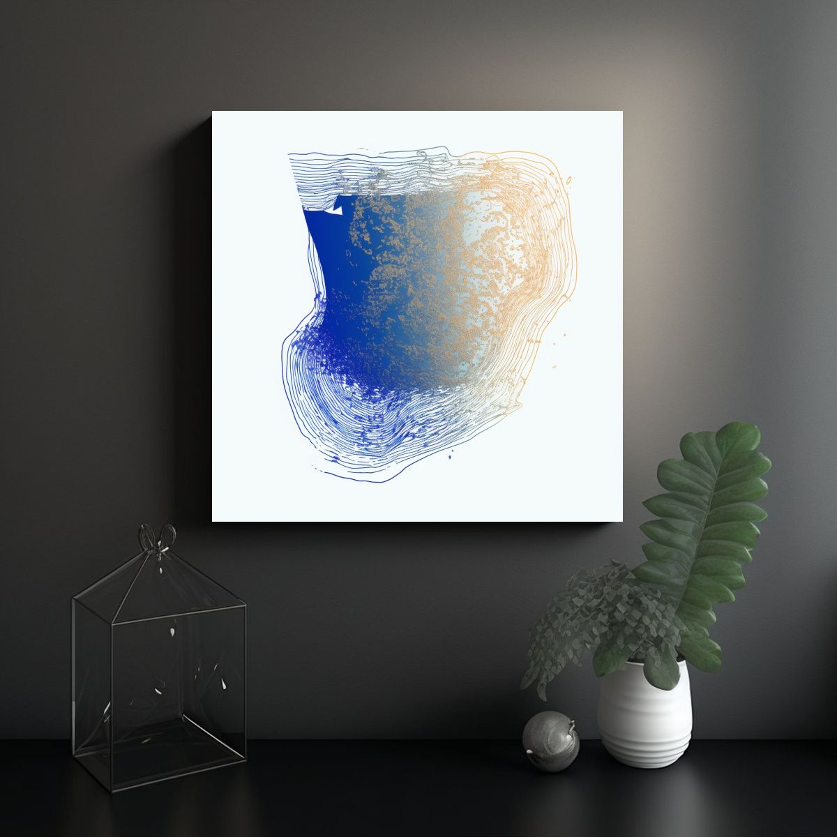 GENERICO - Pinturas De Decoración Con Zorros En Arte 80x80 Cm