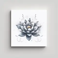 GENERICO - Vanguardia Representación De Flor De Loto En 70x70 Cm