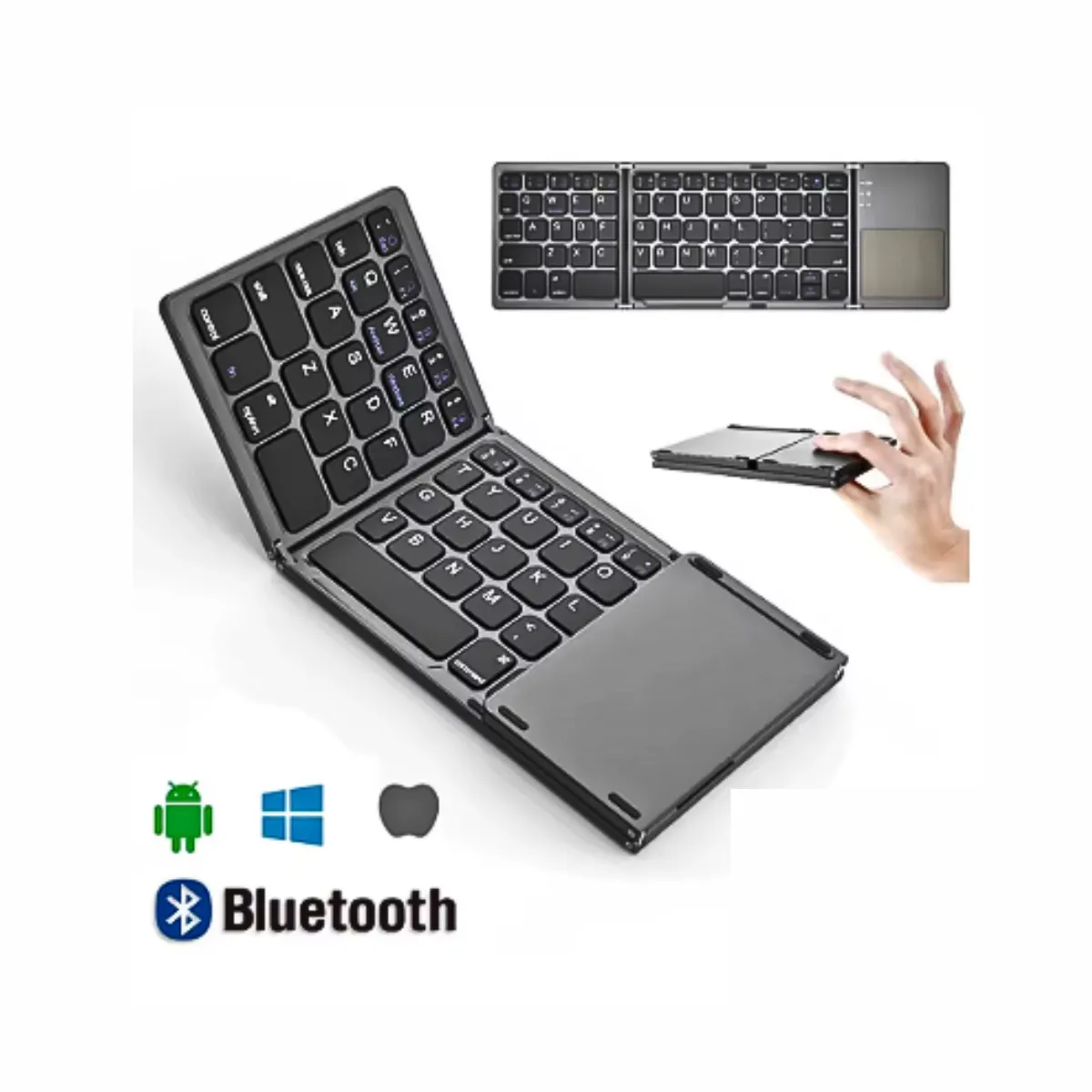 GENERICO - Teclado Inalámbrico Bluetooth Plegable ios Android Windows