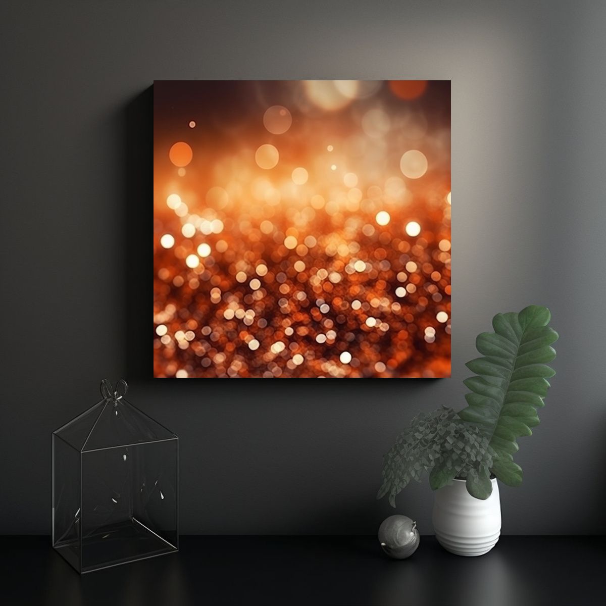 GENERICO - Pinturas Decorativas De Fondo De Luces Borrosas 90x90 Cm