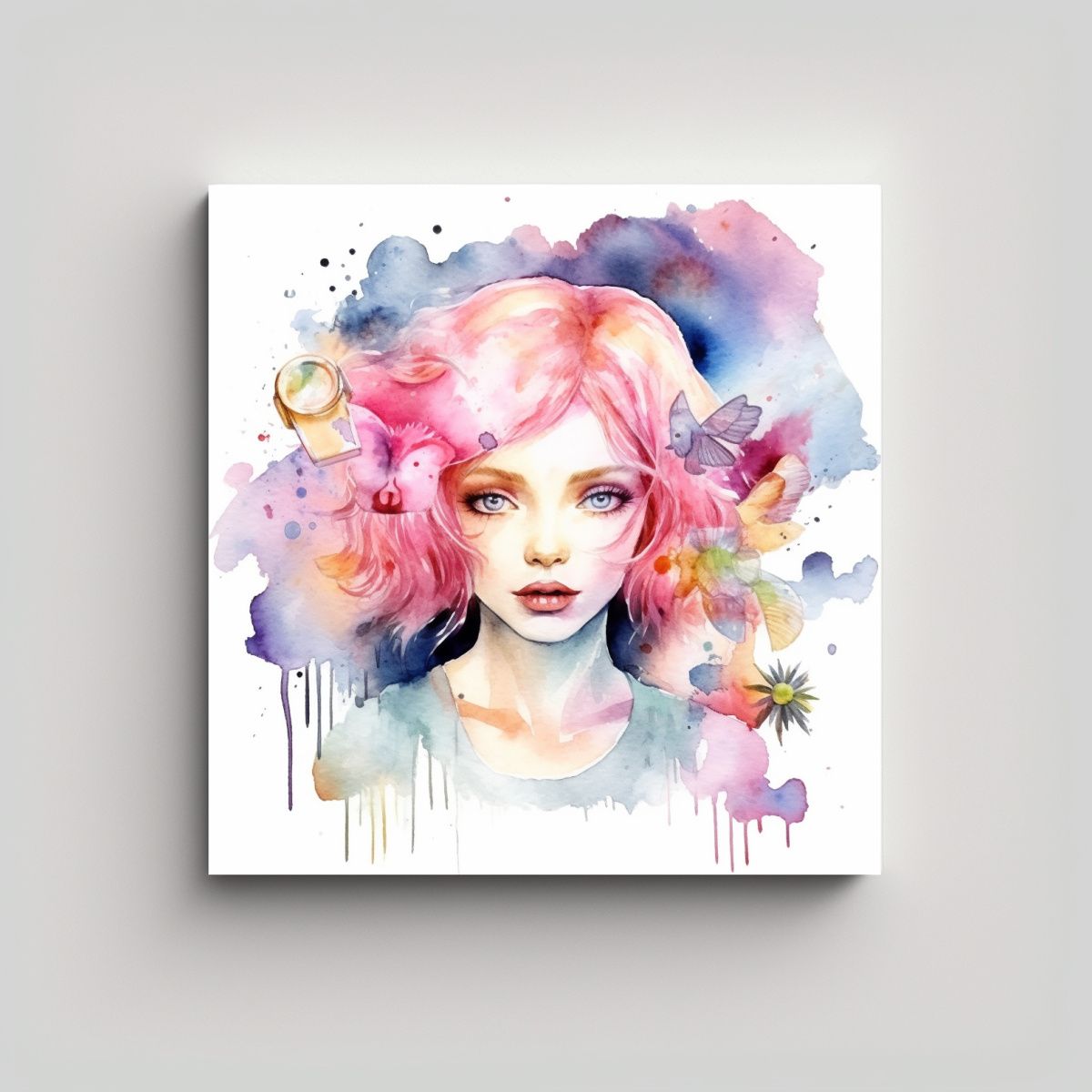 GENERICO - Clipart Niña Mágica Con Temática Luminosa Y 80x80 Cm