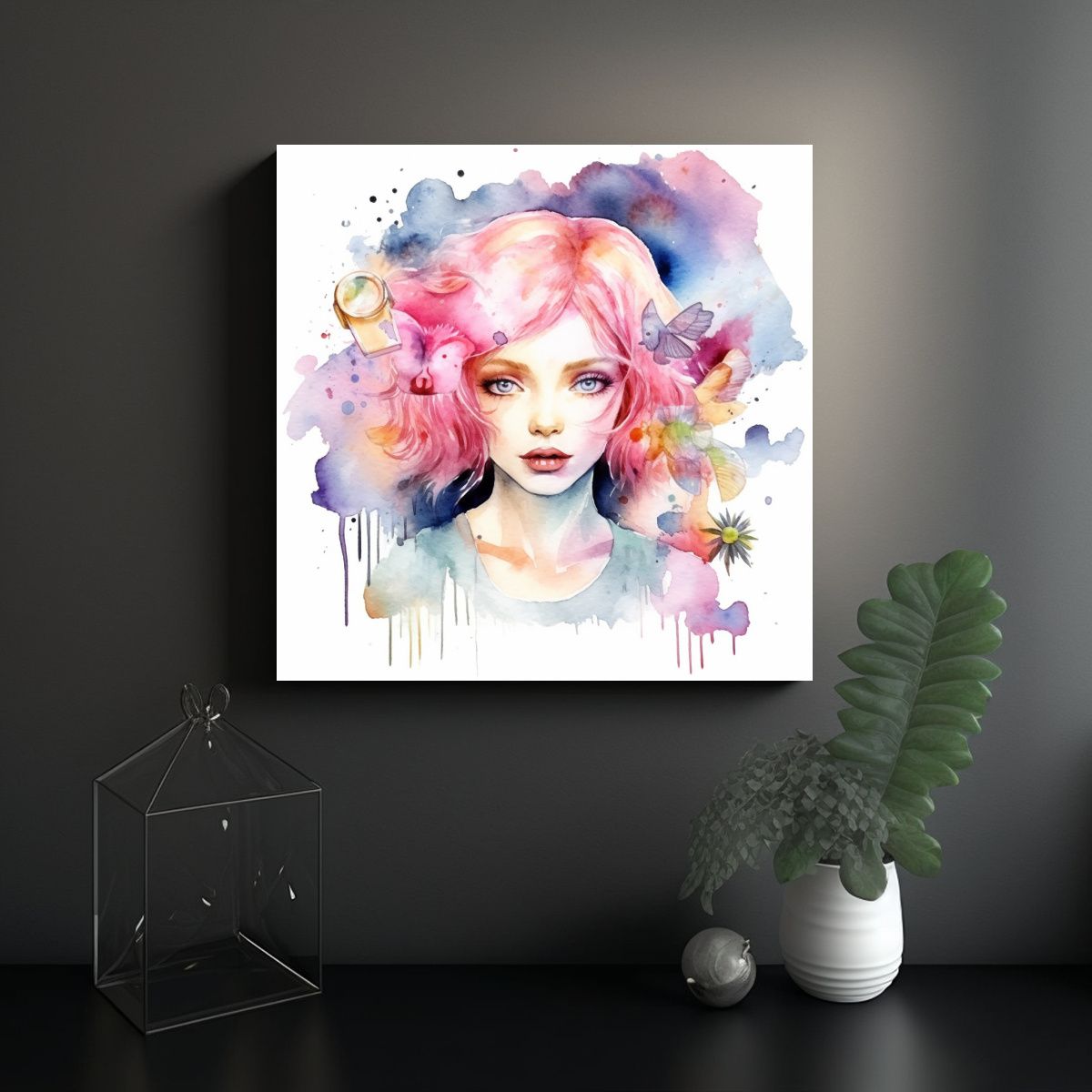 GENERICO - Clipart Niña Mágica Con Temática Luminosa Y 80x80 Cm