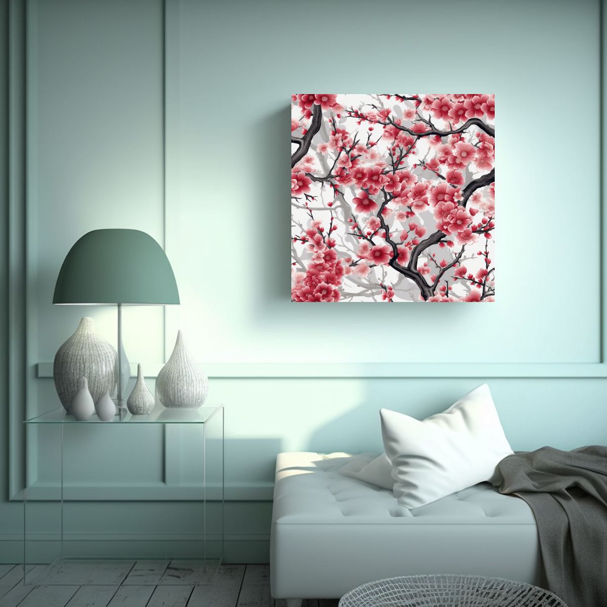 GENERICO - Árbol De Cerezo Japonés Realista Arte Refinado 90x90 Cm