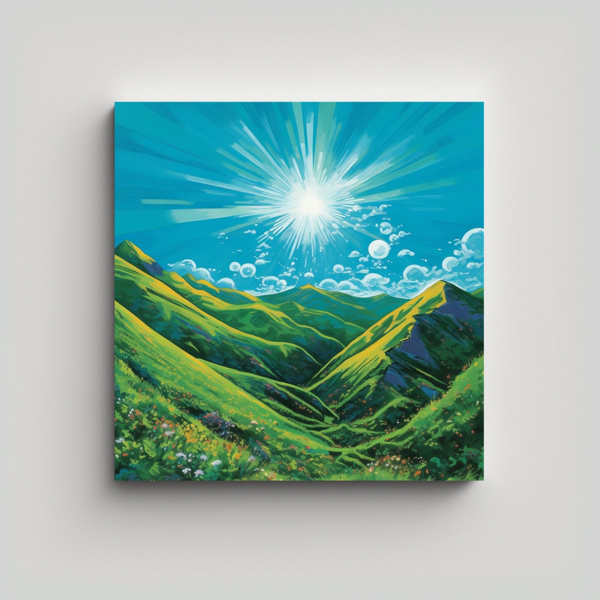GENERICO - Cuadros De Decoración Moderna Exclusivos Gran 90x90 Cm