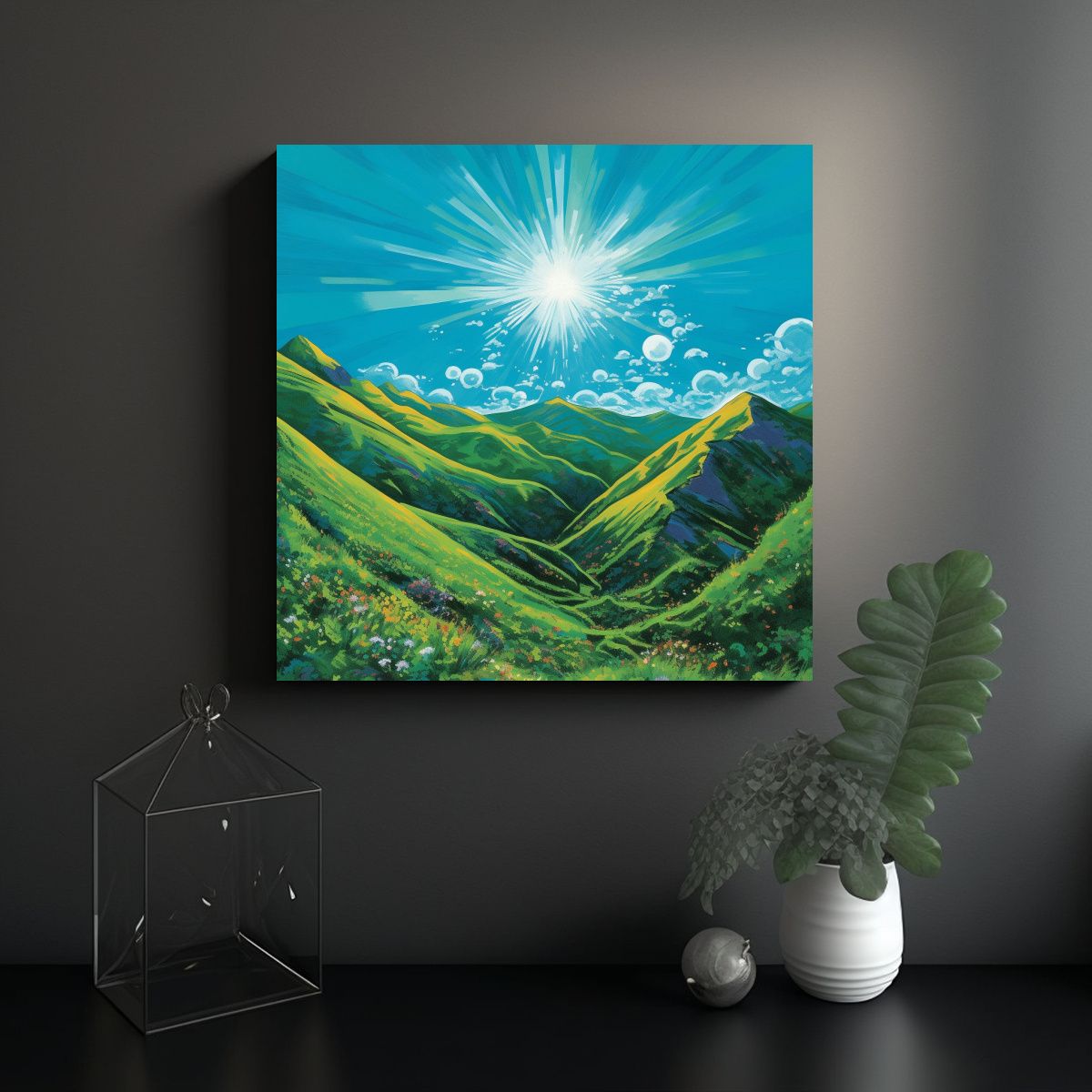 GENERICO - Cuadros De Decoración Moderna Exclusivos Gran 90x90 Cm