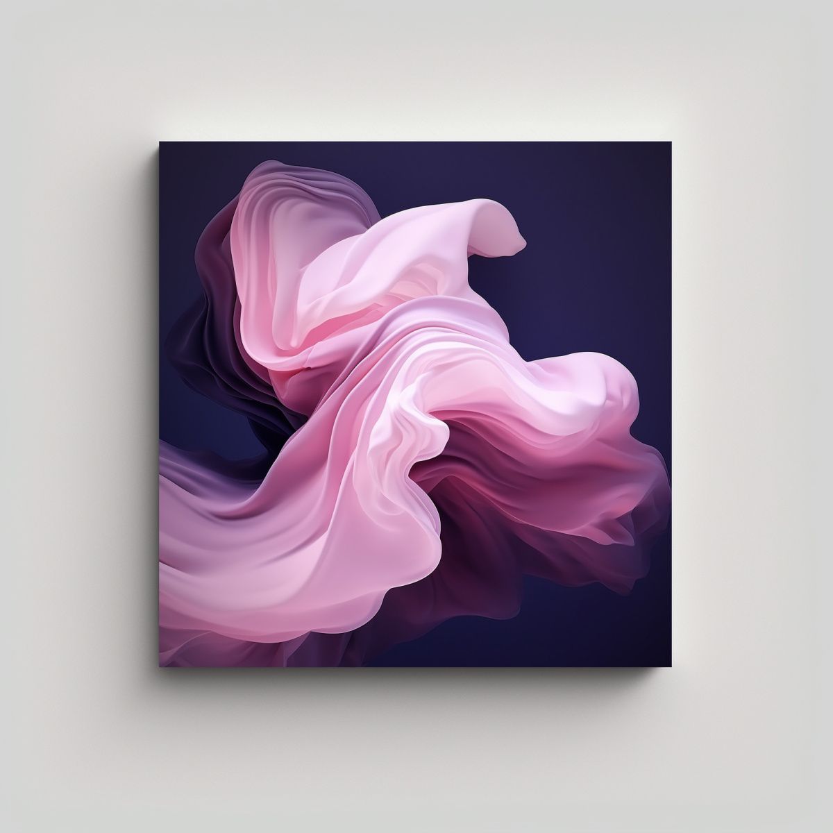 GENERICO - Cuadros Decorativos Seda Fluida Morado Claro Rosa 80x80 Cm