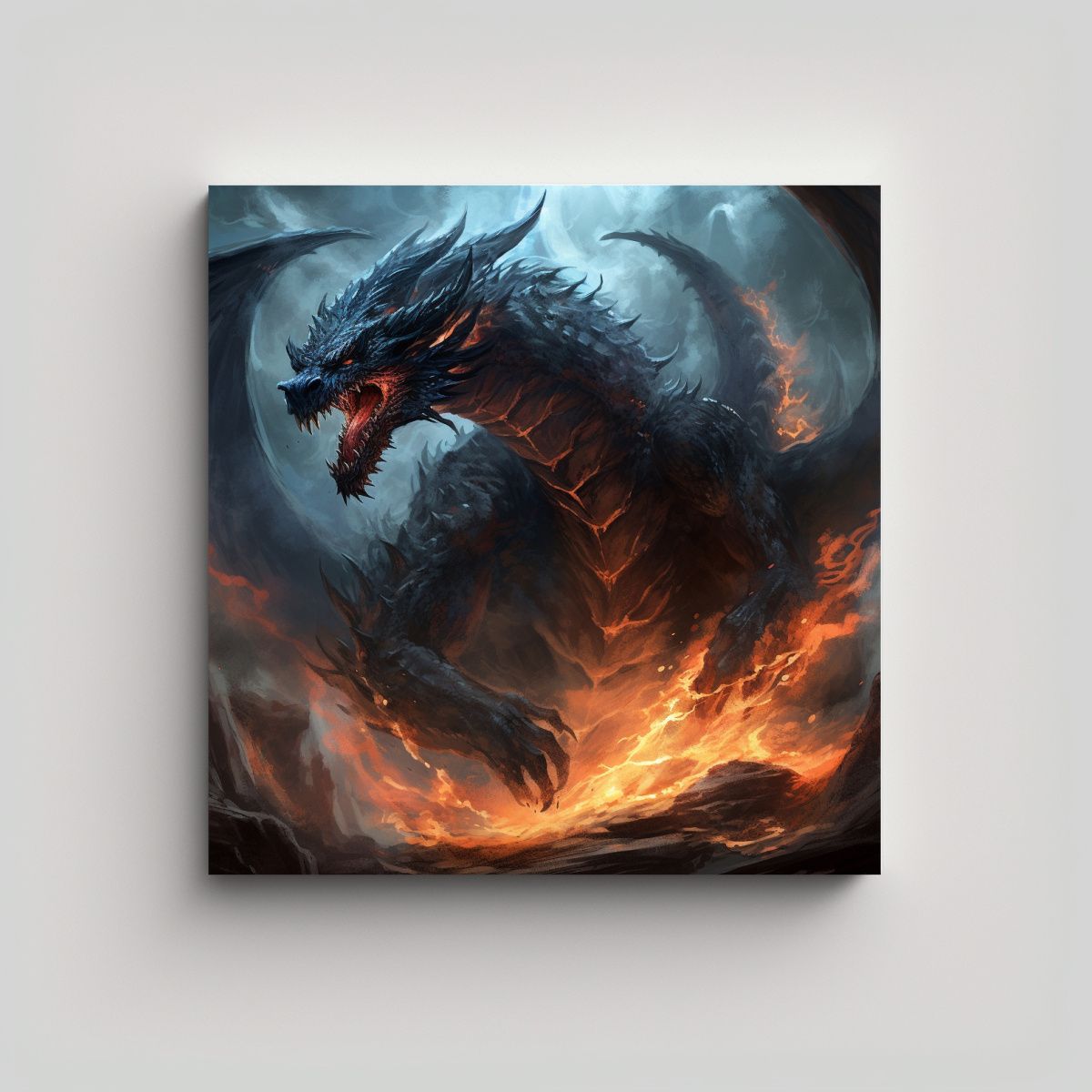 GENERICO - Lienzo Tela Estrellados Área Arrasada Por 80x80 Cm