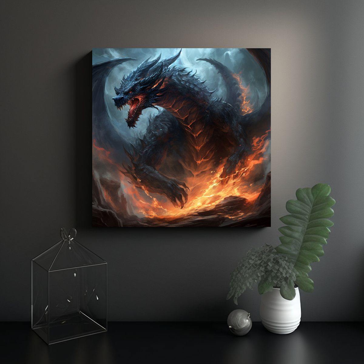 GENERICO - Lienzo Tela Estrellados Área Arrasada Por 80x80 Cm