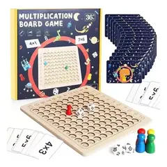 KUANGYE - Montessori Toy-tabla De Multiplicar Matemática De Madera