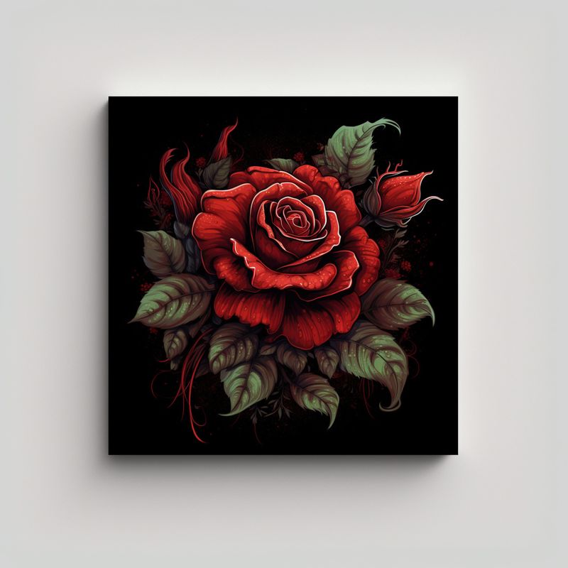 GENERICO - Diseño De Camiseta Rosa Oscura Ali Taylor Arte 90x90 Cm