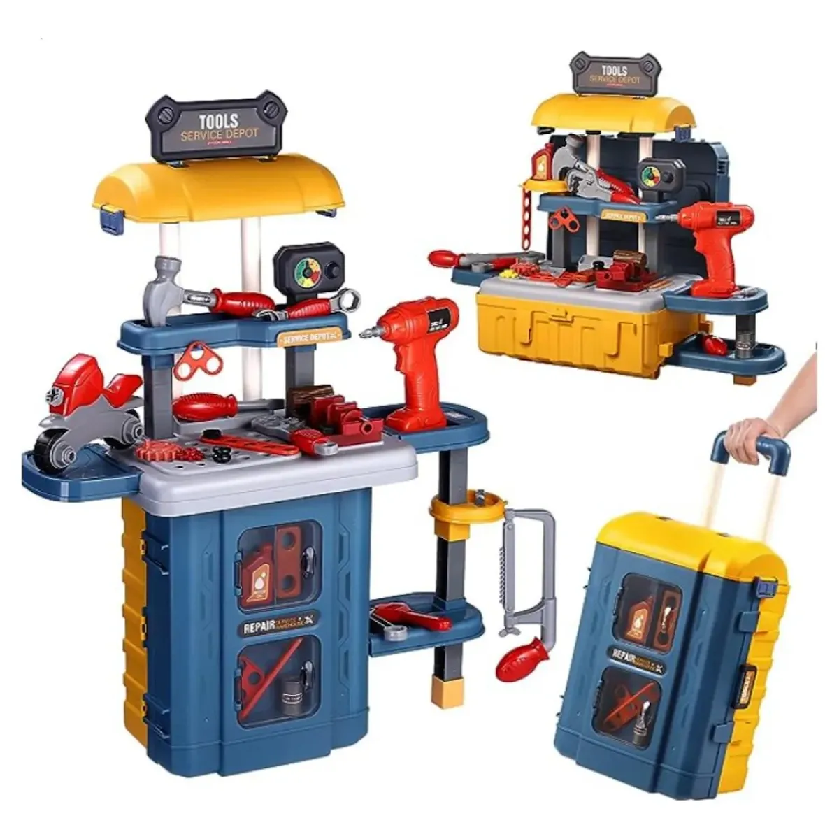 GENERICO - Juguete Set Maleta Herramientas 46 Piezas 3 En 1
