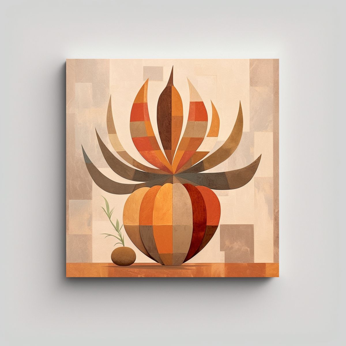 GENERICO - Tela En Bastidor Vision Handdrawn Estilo 90x90 Cm