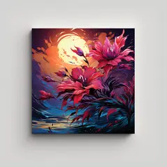 GENERICO - Pinturas Decorativas De Composición De Arte Fino 80x80 Cm