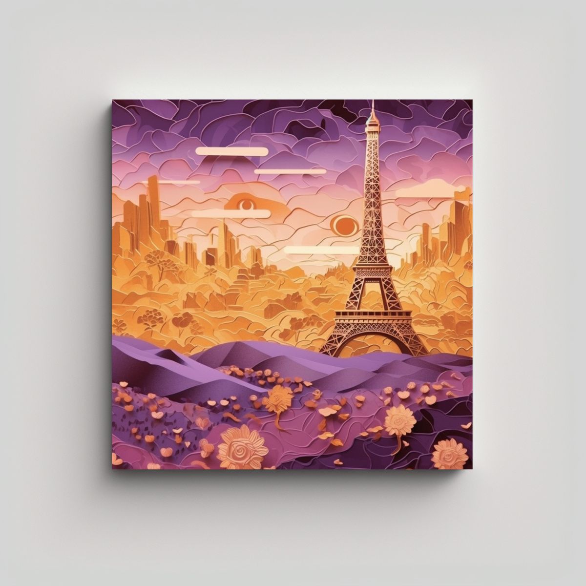 GENERICO - Pinturas Decorativas De Edificio Monet 70x70 Cm