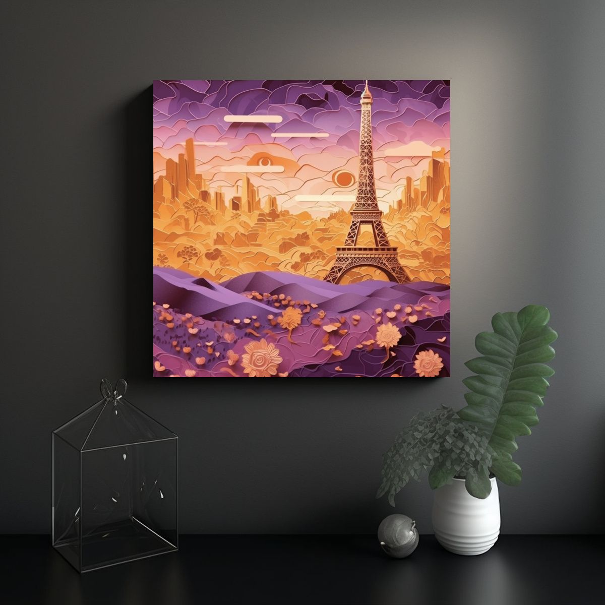 GENERICO - Pinturas Decorativas De Edificio Monet 70x70 Cm